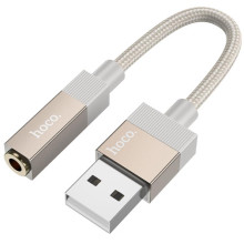 Переходник Hoco UPA32D Clever USB to 3.5mm – Золотой