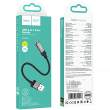 Переходник Hoco UPA32D Clever USB to 3.5mm – Черный