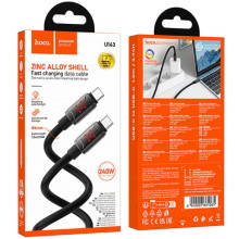 Дата кабель Hoco U143 Joy Type-C to Type-C 240W (1.2m) – Черный