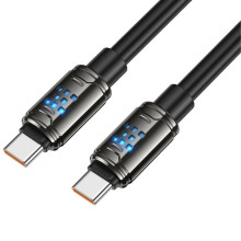 Дата кабель Hoco U143 Joy Type-C to Type-C 240W (1.2m) – Черный