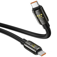 Дата кабель Hoco U143 Joy Type-C to Type-C 240W (1.2m) – Черный