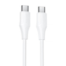 Дата кабель Hoco X124 Bien silicone Type-C to Type-C 60W (1m)