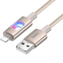 Дата кабель Hoco U144 New USB to Lightning 2.4A (1.2m) – Золотой
