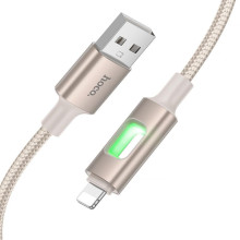 Дата кабель Hoco U144 New USB to Lightning 2.4A (1.2m) – Золотой