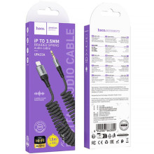 Аудио кабель Aux Hoco UPA33A Nuevo (Lightning to AUX 3.5mm) (1.5m) – Черный
