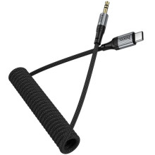 Аудио кабель Aux Hoco UPA33B Nuevo (Type-C to AUX 3.5mm) (1.5m) – Черный