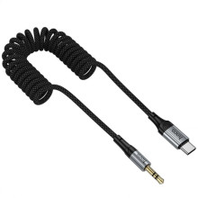 Аудио кабель Aux Hoco UPA33B Nuevo (Type-C to AUX 3.5mm) (1.5m) – Черный
