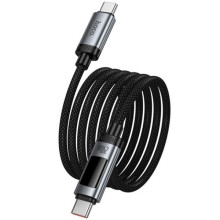 Дата кабель Hoco U148 Lord with display Type-C to Type-C 100W (1.2m) – Черный