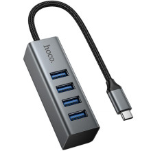 Переходник HUB Hoco HB1C 4in1 (Type-C to 4xUSB 3.0) (1m)