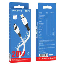 Дата кабель Borofone BX79 Type-C to Lightning (1m) – Білий