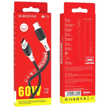 Дата кабель Borofone BX79 Type-C to Type-C 60W (1m) – Чорний