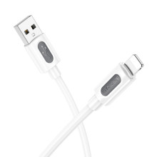 Дата кабель Borofone BX114 Structure USB to Lightning 2.4A (1m) – Белый