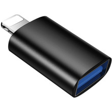 Перехідник Borofone BV26 Lightning Male to USB Female USB2.0 – Чорний