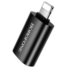 Перехідник Borofone BV26 Lightning Male to USB Female USB2.0 – Чорний