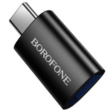 Перехідник Borofone BV26C Type-C Male to USB Female USB3.0 – Чорний