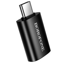 Перехідник Borofone BV26C Type-C Male to USB Female USB3.0 – Чорний