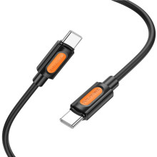 Дата кабель Borofone BX114 Structure Type-C to Type-C 60W (1m) – Чорний