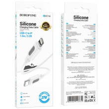 Дата кабель Borofone BX114 Structure Type-C to Lightning 27W (1m) – Білий