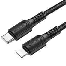 Дата кабель Borofone BX116 Certain Type-C to Lightning 27W (1m) – Чорний