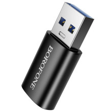 Перехідник Borofone BV26B USB Male to Type-C Female USB3.0 – Чорний