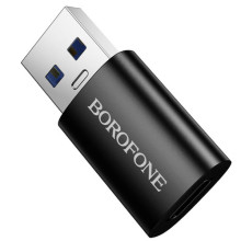 Перехідник Borofone BV26B USB Male to Type-C Female USB3.0 – Чорний