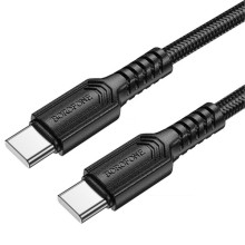 Дата кабель Borofone BX116 Certain Type-C to Type-C 60W (1m) – Чорний