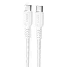 Дата кабель Borofone BX116 Certain Type-C to Type-C 60W (1m) – Білий