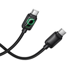 Дата кабель Hoco U146 Mundo Type-C to Type-C 60W (1.2m) – Чорний