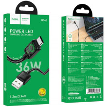 Дата кабель Hoco U146 Mundo USB to Type-C 36W (1.2m) – Чорний
