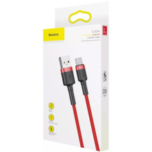 Дата кабель Baseus Cafule Type-C Cable 2A (2m) (CATKLF-C) – Червоний
