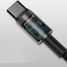 Дата кабель Baseus Tungsten Gold Type-C to Type-C Cable 100W (1m) (CATWJ-01) – Чорний