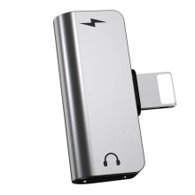 Переходник Hoco LS24 Lightning to lightning audio/lightning