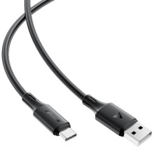 Дата кабель Acefast C17-04 USB to Type-C 3A (1.2m) – Чорний