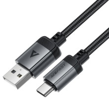 Дата кабель Acefast C20-04 USB to Type-C 3A (1.2m) – Черный