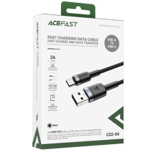 Дата кабель Acefast C22-04 USB to Type-C 60W (1.2m) – Черный
