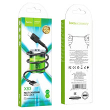 Дата кабель Hoco X83 Victory USB to Lightning (1m) – Чорний