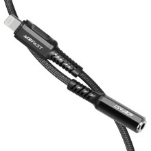 Перехідник Acefast MFI C1-05 Lightning to 3.5mm aluminum alloy – Чорний