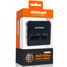 Мережевий універсальний перехідник Amaya X10W 10W + 1USB-A/1C