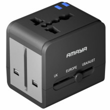 Сетевой универсальный переходник Amaya X10W 10W + 1USB-A/1C