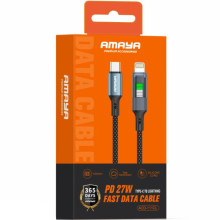 Дата кабель Amaya 111CL Type-C to Lightning 27W (1.2m) – Черный