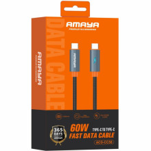 Дата кабель Amaya CC58 Type-C to Type-C 60W (1m) – Серый