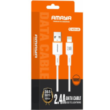 Дата кабель Amaya L66 USB to Lightning 2.4A (1m) – Белый