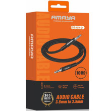 Аудио кабель Aux Amaya AUX-01 (1m) – Черный