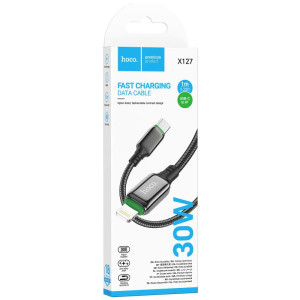Дата кабель Hoco X127 Exceed Type-C to Lightning PD30W (1m)
