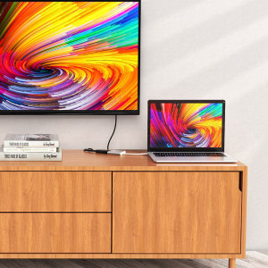 Переходник HUB Hoco HB14 Type-C to USB3.0+HDMI+PD – Стальной