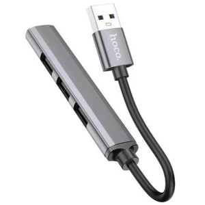 Переходник Hoco HB26 4in1 (USB to USB3.0+USB2.0*3) – Серый
