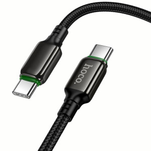 Дата кабель Hoco X127 Exceed Type-C to Type-C 60W (1m) – Черный