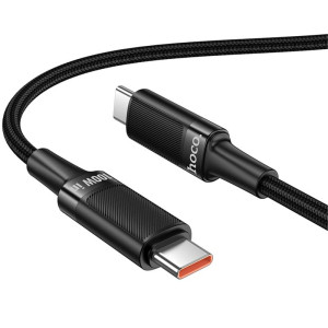 Дата кабель Hoco U153 Extreme Type-C to Type-C 100W (1.2m) – Черный