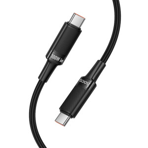 Дата кабель Hoco U153 Extreme Type-C to Type-C 100W (1.2m) – Черный