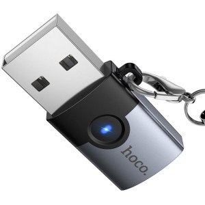 Переходник Hoco UA46B USB Male to Type-C Female USB3.0 – Серый